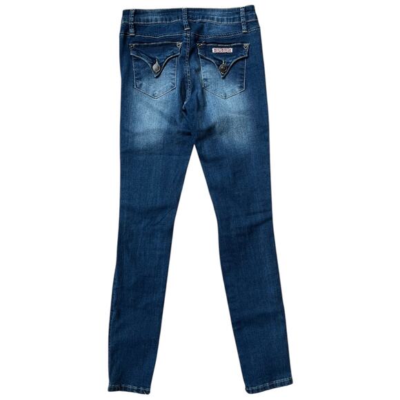 Hudson Kids Skinny Jeans Flap Triangle Pocket Distressed Girl's Size 10 - Picture 5 of 6